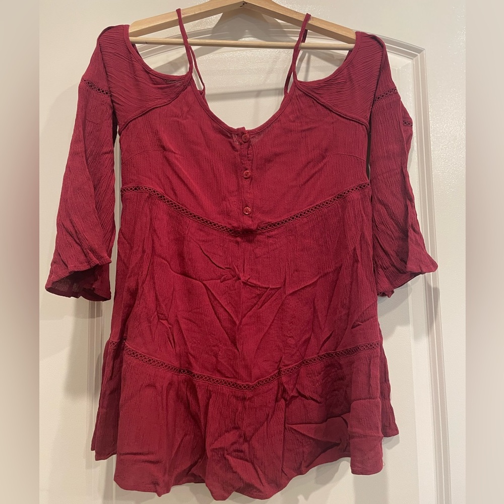 Kendall & Kylie Bell Sleeve Blouse